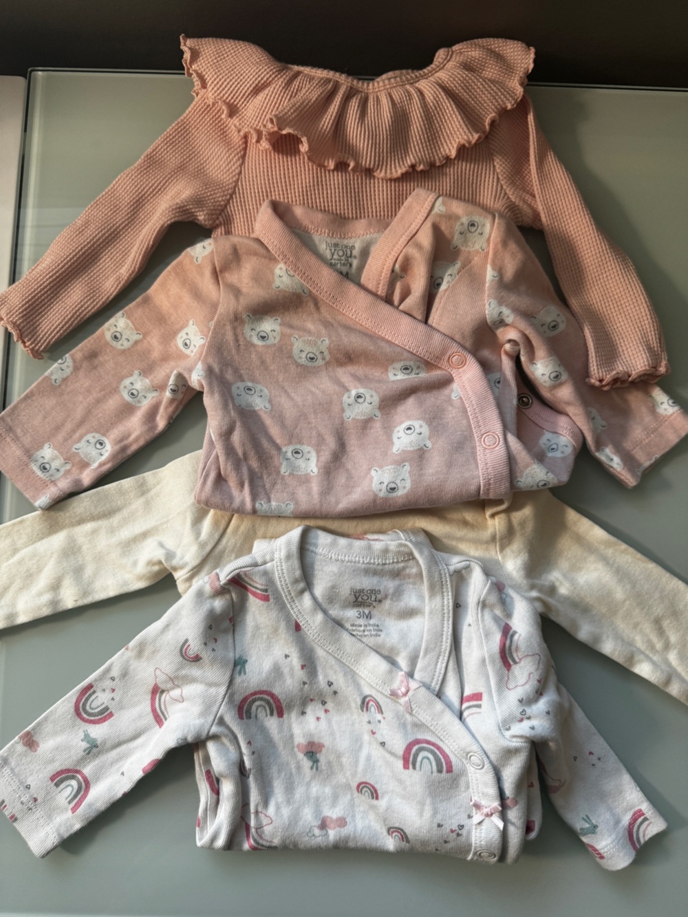 Lot Of 12 Long Sleeve Onesies - Picture 2 of 9